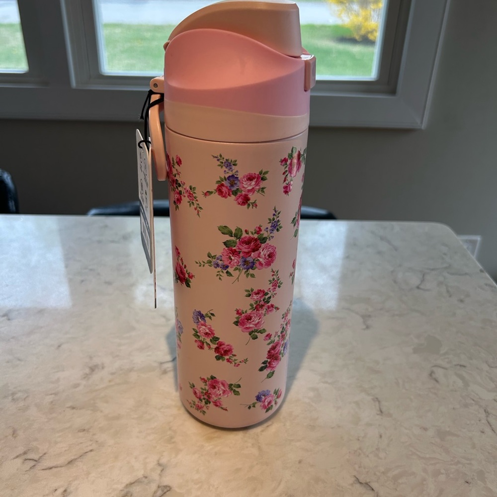 Floral Pink Insulated Bottle